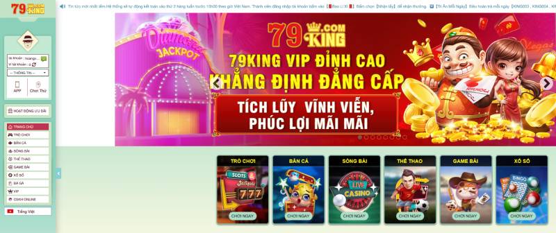 Trải Nghiệm Đẳng Cấp Khi Chơi Tại 79king